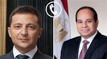 الرئيس السيسي وزيلينسكي يبحثان تعزيز التعاون وخفض التصعيد الإقليمي