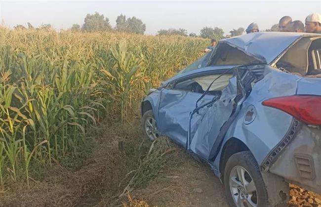 إصابة عروس في حادث تصادم قطار بسيارة ملاكي على مزلقان سنجرج بالمنوفية