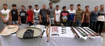 ضبط 14 شخصًا في مشاجرة بالأسلحة البيضاء والألعاب النارية بسيدي جابر