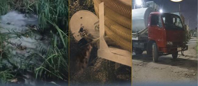 «الري» تضبط سائق جرار كسح ألقى مخلفات صرف صحي بترعة جزيرة شندويل في سوهاج