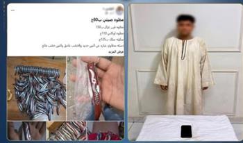 سقوط طالب بقنا يدير صفحة وهمية لبيع الأسلحة البيضاء والنصب على المواطنين