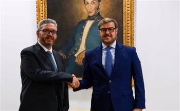 سفير مصر في فنزويلا يلتقي وزير الخارجية الفنزويلي الجديد