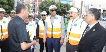 كفر الشيخ تتجمل.. فن وإبداع يزين سور مدرسة الشهيد كريم أبو زامل بفوه