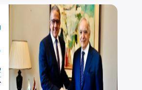وزير الثقافة اللبناني يبحث مع مدير عام اليونسكو خالد العنانى مشاريع التعاون المشترك