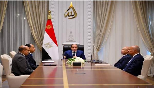 السيسي يتابع الموقف التنفيذي لمشروعات تطوير موانئ سفاجا ودمياط والإسكندرية والسخنة