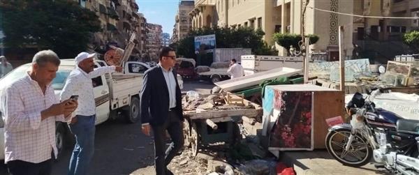 حملة مكبرة ببورسعيد لإزالة الإشغالات بمحيط المجمع الإسلامي