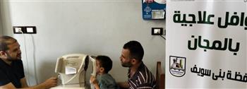   "تضامن بني سويف ": فحص 124 مريضا في قافلة طبية علاجية بسمسطا