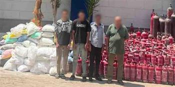ضبط مخزن لتعبئة اسطوانات إطفاء الحريق بمواد غير مطابقة للمواصفات بالقاهرة