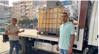 رقابة تموين الاسكندرية  تضبط  ٤٠٠  لتر سولار مدعم قبل تهريبه إلى السوق السوداء