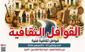   غدا الأحد ..قافلة ثقافية وفنية بقرية نزلة الفلاحين بمشاركة جامعة المنيا