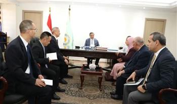   وزير الزراعة يستقبل وفداً من هيئة "إيكاما" الصينية لبحث توطين صناعة المبيدات