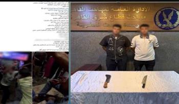  بسبب إيقاف سيارة أمام مقهاهما.. ضبط شخصين اعتديا على صاحب محل بالمطرية