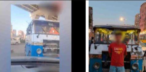 ضبط سائق ميكروباص بالقاهرة بعد سيره عكس الاتجاه