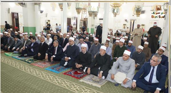 محافظ بني سويف يشهد احتفال الأوقاف بالمولد النبوي الشريف