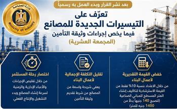 تعرّف على التيسيرات الجديدة للمصانع فيما يخص إجراءات وثيقة التأمين "المجمعة العشرية"