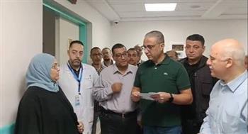 محافظ الجيزة يتفقد مستشفى بولاق الدكرور النموذجي