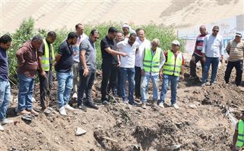   رئيس مياه القليوبية يتابع أعمال إصلاح خط مياه 630 مم بمركز طوخ