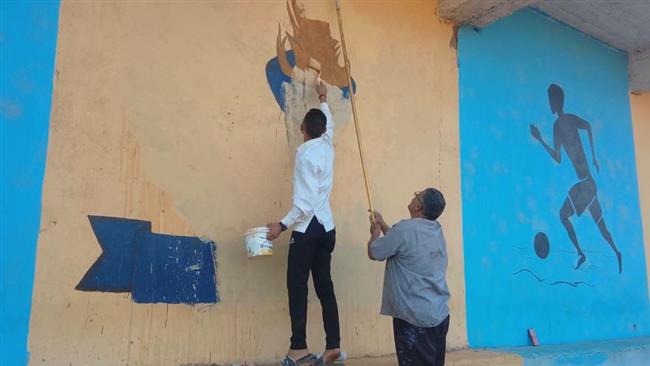 محافظ أسيوط: ورشة فنية بالغنايم للرسم على الجدران لاكتشاف مواهب الشباب 