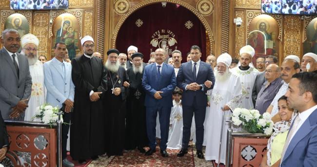 محافظ السويس يهنئ الأخوة الأقباط بمناسبة عيد تجلي السيدة العذراء مريم