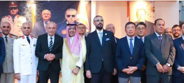 السفير الليبي بالقاهرة يشارك في احتفال السفارة التركية بعيد النصر ويوم القوات المسلحة