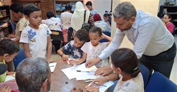 ورش متنوعة للأطفال ضمن البرنامج الصيفي بقصر ثقافة أسيوط