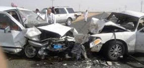 حادث مروع على طريق جمصة.. وفاة مسن وإصابة 4 بينهم أطفال