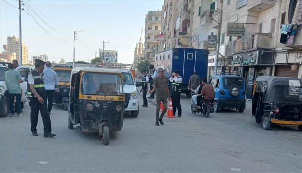 حملات مرورية مكثفة بمدينة ديروط لتعزيز السيولة بالشوارع