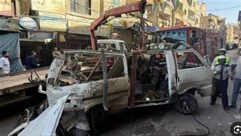   قتيلان و13 مصابا جراء انفجار حافلة ركاب في مدينة جرمانا بريف دمشق