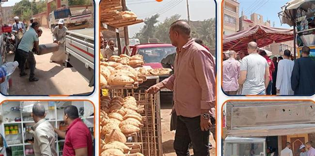 حملات رقابية تضبط 25 مخالفة وترفع الإشغالات بقنا
