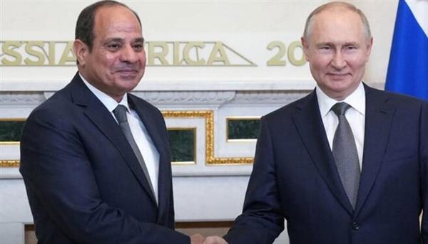 الرئيس السيسي وبوتين يبحثان أزمات المنطقة على هامش قمة بريكس