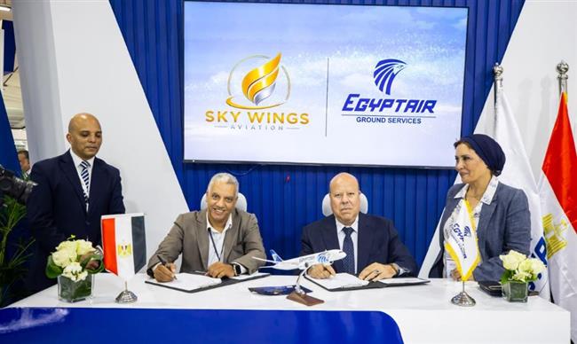 مصر للطيران للخدمات الأرضية توقع عقد وكالة جديدًا مع Skywings Aviation