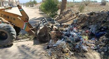 حملات مكثفة للنظافة ورفع الإشغالات بقرى الفيوم