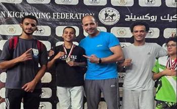   كفرالشيخ يحصد 25 ميدالية في بطولة مصر المفتوحة للكيك بوكسينج 