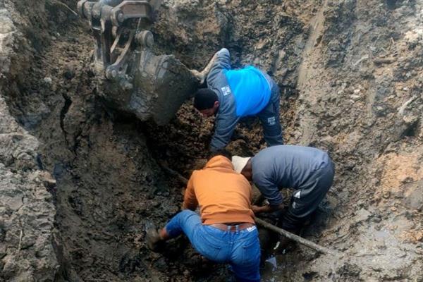 كفرالشيخ توجه بإصلاح خط مياه الشرب بقرية 76 المنصور