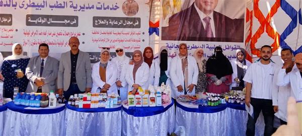 قافلة بيطرية بالدقهلية تعالج وتفحص آلاف الحيوانات والطيور مجانًا بدموه