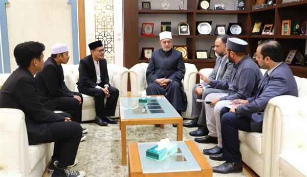مفتي الجمهورية يستقبل مبعوث وزير الشؤون الدينية الإندونيسي