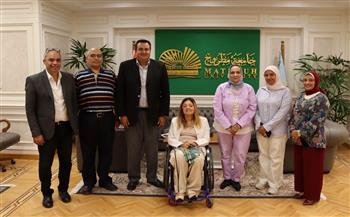   المشرف العام على "القومي للأشخاص ذوي الإعاقة" تلتقي رئيس جامعة مطروح