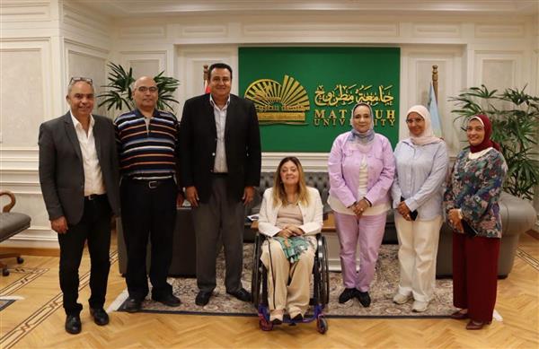 المشرف العام على "القومي للأشخاص ذوي الإعاقة" تلتقي رئيس جامعة مطروح