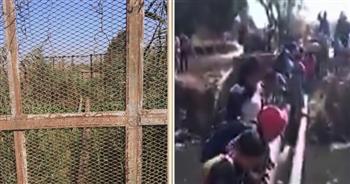 الري تنفي عبور عدد من الطلاب أعلى مواسير مصرف كوم حمادة