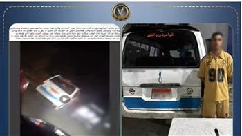 يسير برعونة..  ضبط سائق ميكروباص هدد المواطنين بسلاح أبيض بالقاهرة