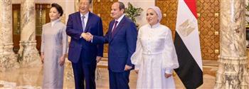 السيدة انتصار السيسي تعرب عن سعادتها باستقبال قرينة الرئيس الصيني