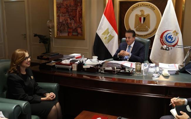 وزير الصحة يستقبل سفيرة مصر لدي سنغافورة لبحث آفاق التعاون الصحي بين البلدين