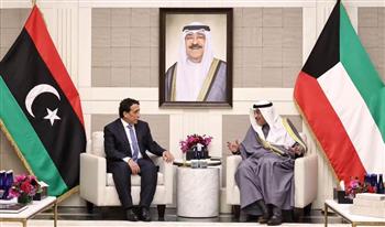   "المنفي" يبحث مع ولي عهد الكويت دعم المسار الانتخابي في ليبيا