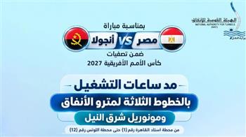   مد ساعات تشغيل مترو الأنفاق ومونوريل شرق النيل بمناسبة مباراة مصر