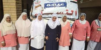 قافلة طبية مجانية بقرية إهوة تقدم 3893 خدمة لأهالي بني سويف