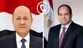   الرئيس السيسي والعليمي يبحثان مستجدات الأوضاع في اليمن وسبل دعم الاستقرار