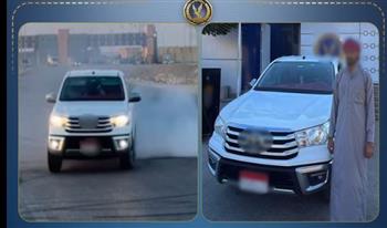   كشف ملابسات قيادة سيارة  برعونة في جنوب سيناء  
