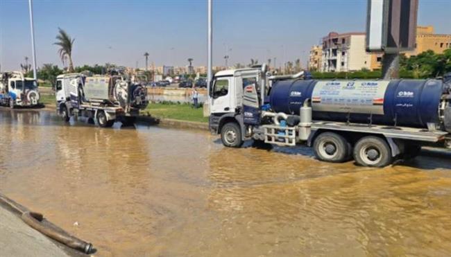كسر مفاجئ بخط مياه حلوان.. انقطاع الخدمة عن 9 مناطق