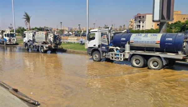 كسر مفاجئ بخط مياه حلوان.. انقطاع الخدمة عن 9 مناطق