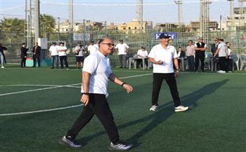 وزير الاستثمار يشارك العاملين بهيئة الاستثمار اليوم الرياضي الترفيهي 2026 بالنادي الأهلي